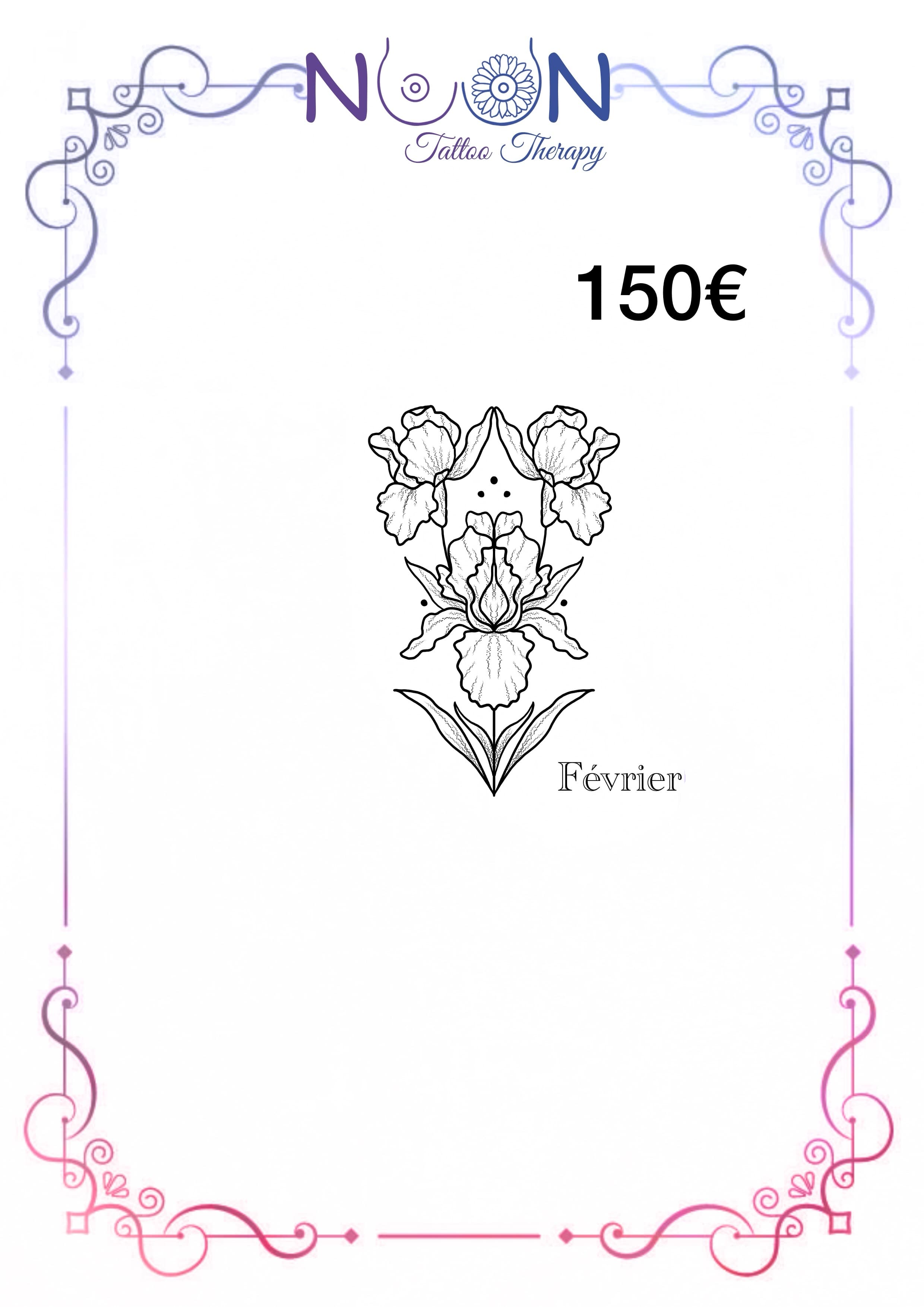 Février floral par Noon Tattoo Therapy
